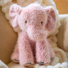 Soft elephant plush with cozy weighted feel