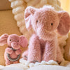 Soft elephant teether rattle for baby comfort
