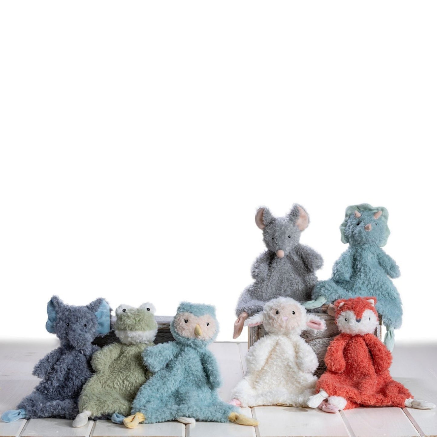 Soft recycled plush lovey for cozy everyday comfort
