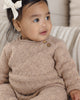 Almond Cozy Knit Romper - lifestyle shot