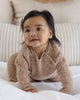 Almond Cozy Knit Romper - lifestyle shot