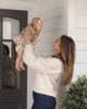 Almond Ruffle Collar Cardigan - lifestyle shot