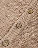 Almond Ruffle Collar Cardigan - detail close-up