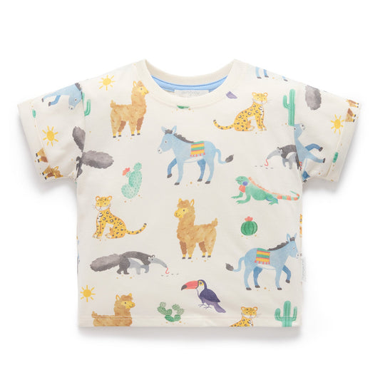 Children's t-shirt with animal pattern 
