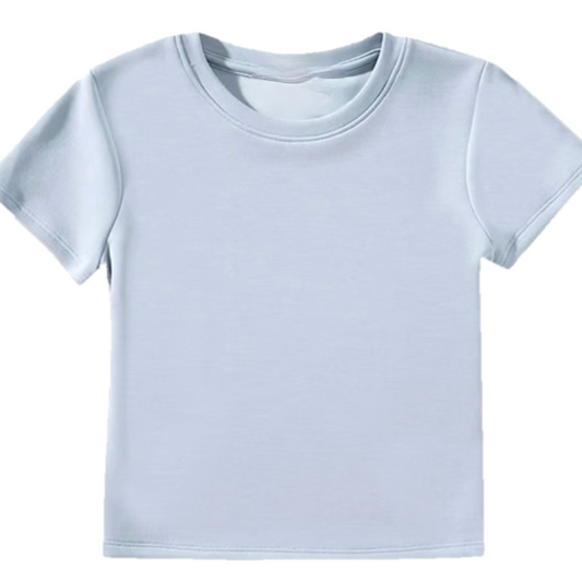 Plain light blue t-shirt
