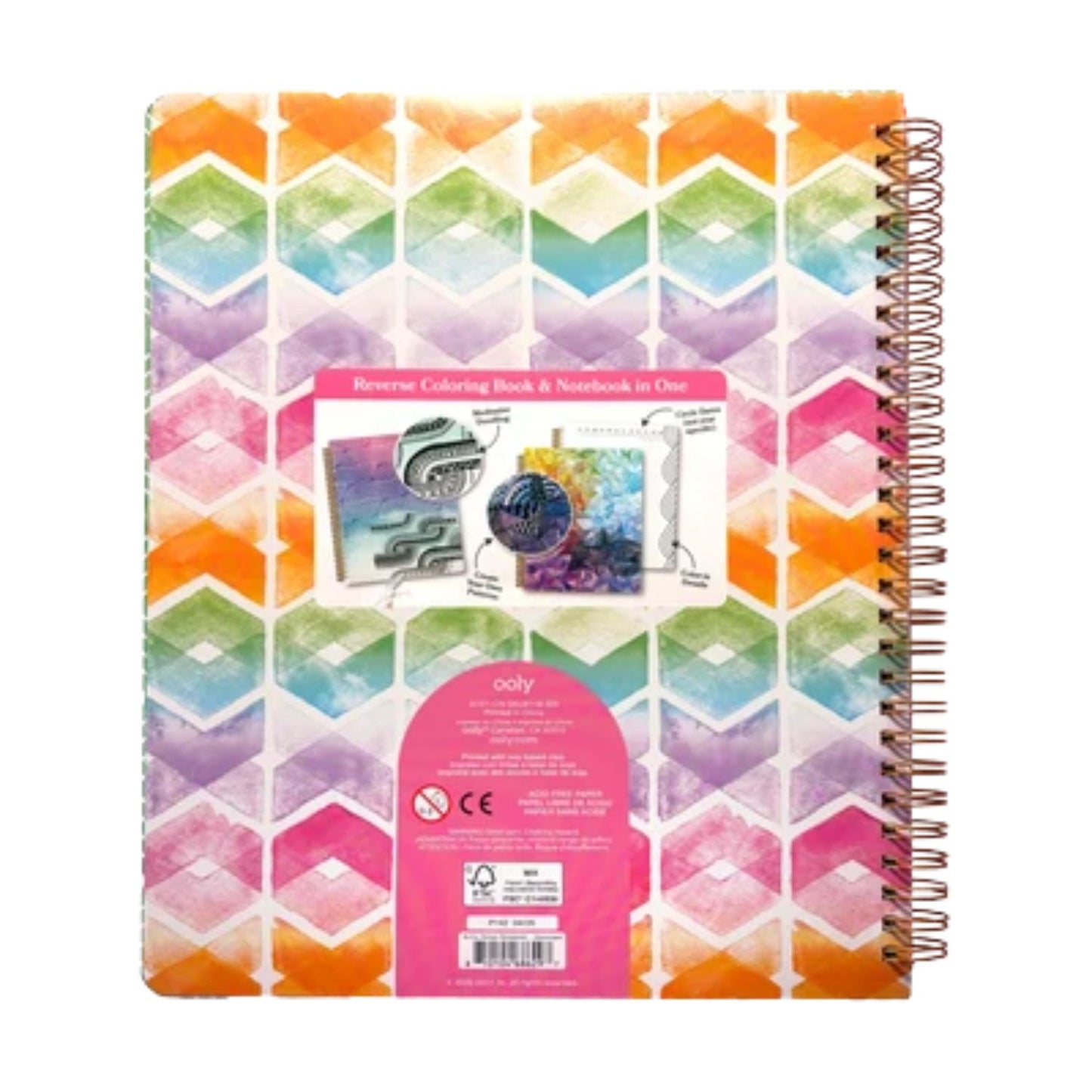 Creative reverse coloring notebook for endless ideas