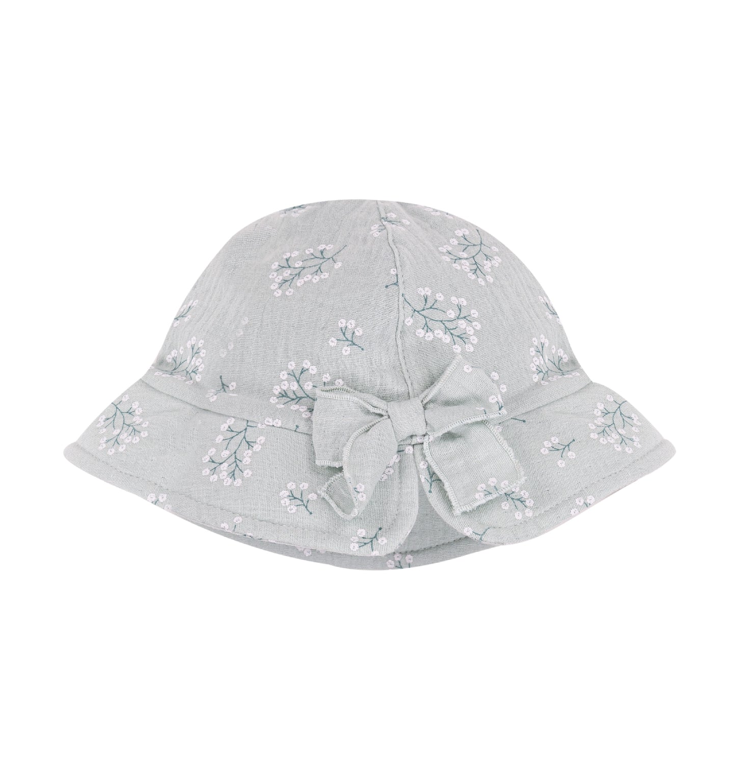 Sage Floral Bow Hat
