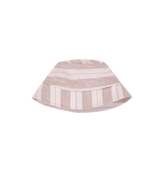 Linen Striped Hat