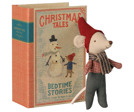 Baby Christmas Mouse in Book - angle 2