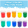 Colorful fizzy bath tablets for creative kids' play