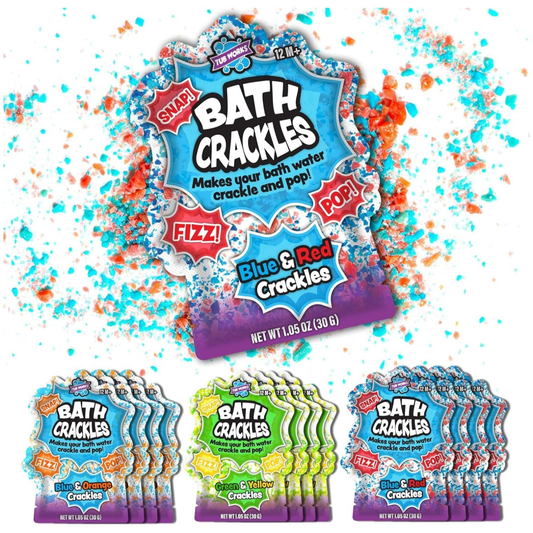 Colorful Bath Crackles crystal pouches in assorted combinations
