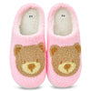 Cozy teddy bear slippers with skid-resistant soles