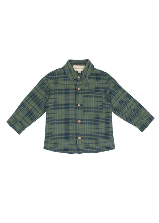 Green Plaid Button Up Shirt