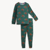 Green long sleeve Bison Pajamas by Magnetic Me