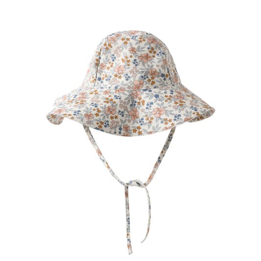 Bloom floral patterned baby swim hat