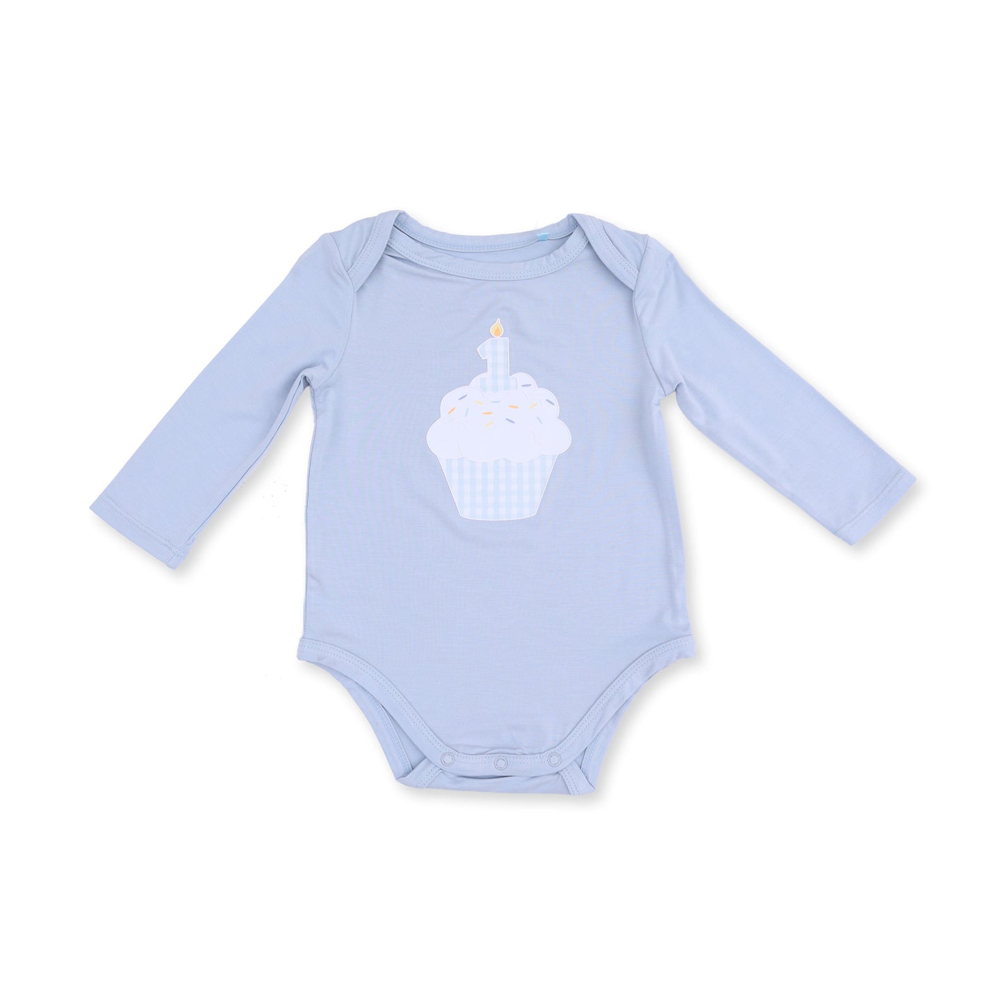 Blue First Birthday Bodysuit by Angel Dear, view 1