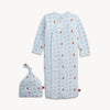 Blue Nursery Nostalgia Gown Set - Magnetic Me modal gown and hat set