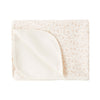 Baby swaddle blanket with pink floral pattern 