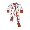 Baby romper with cowboy print 