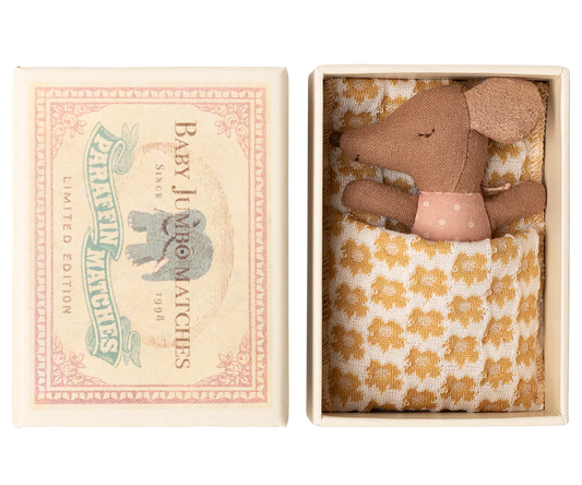 Sleepy/Wakey Baby Mouse- Rose
