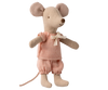 Little Sister Mouse - Pink Check Outfit