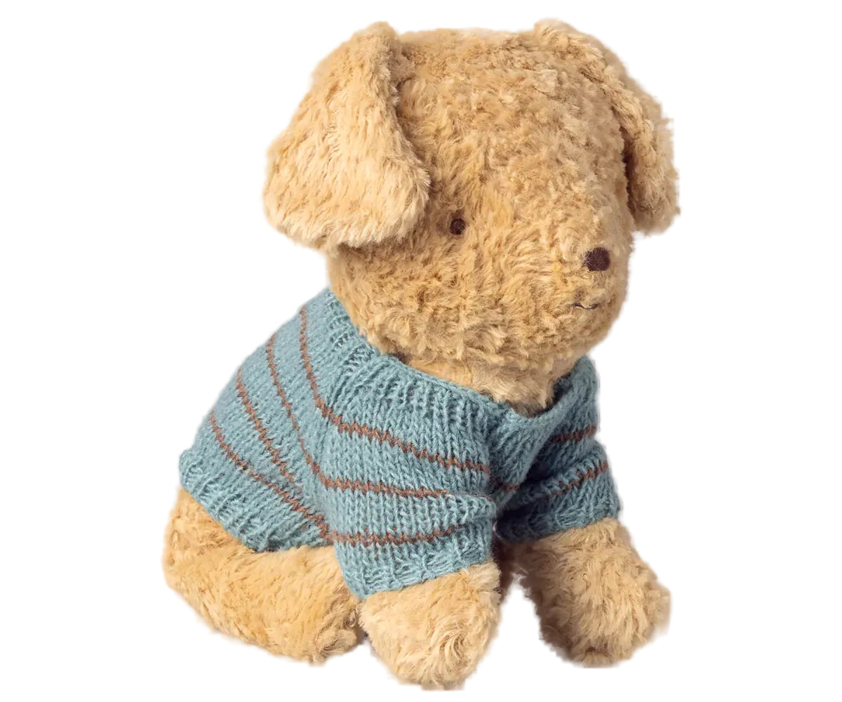 Puppy Small Dusty Blue Sweater
