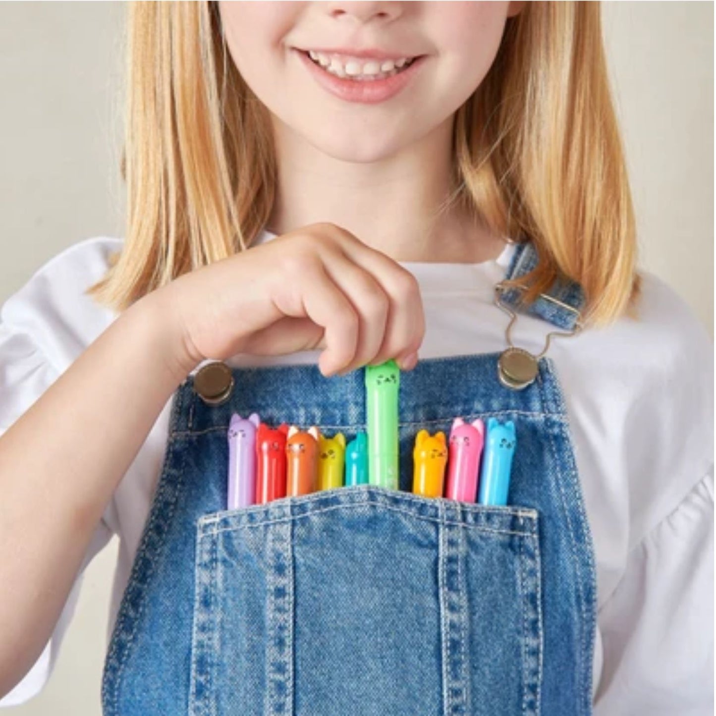 Cat-themed watercolor gel crayons for creativity