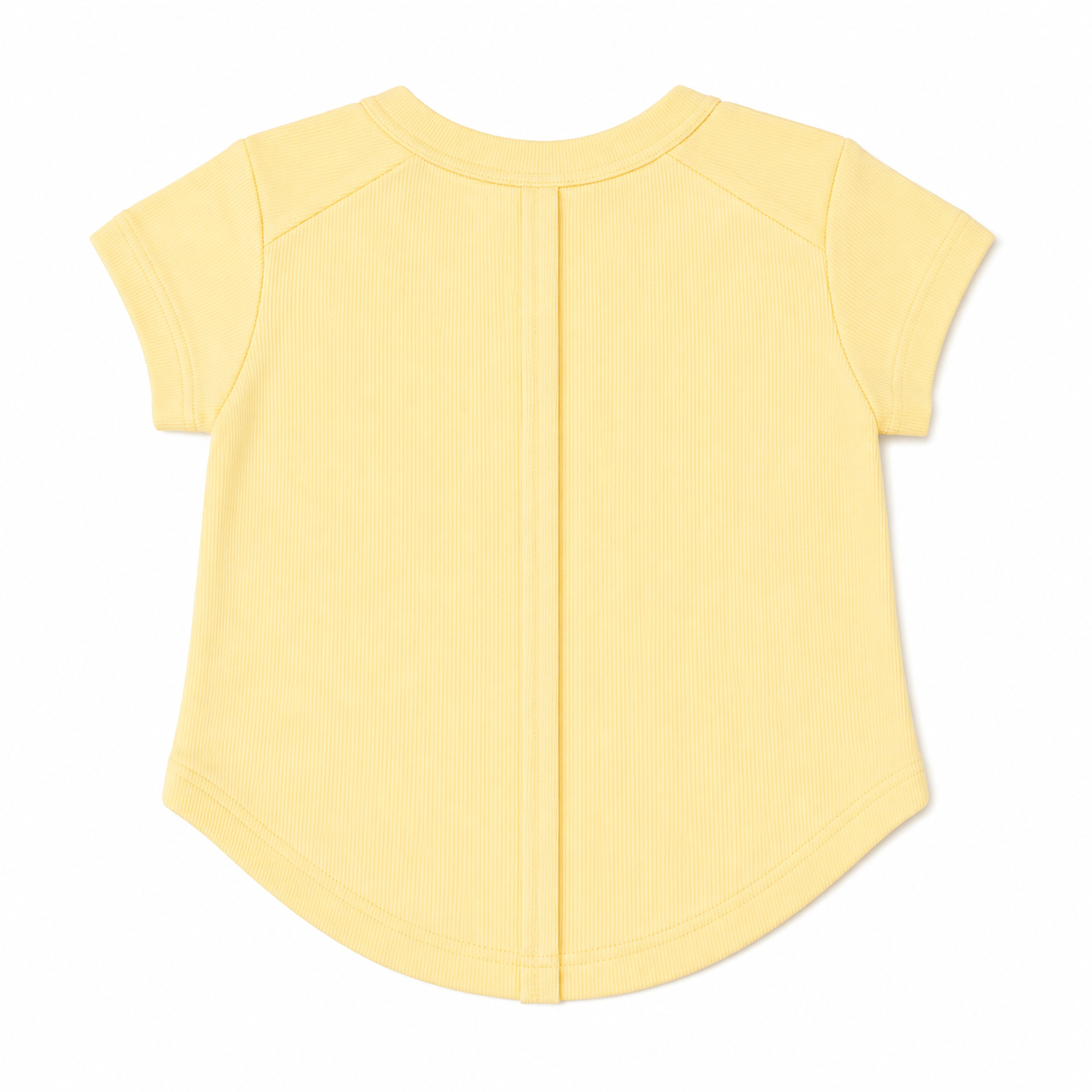 Lemon Raw Hem Cap Sleeve Tee