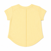 Lemon Raw Hem Cap Sleeve Tee