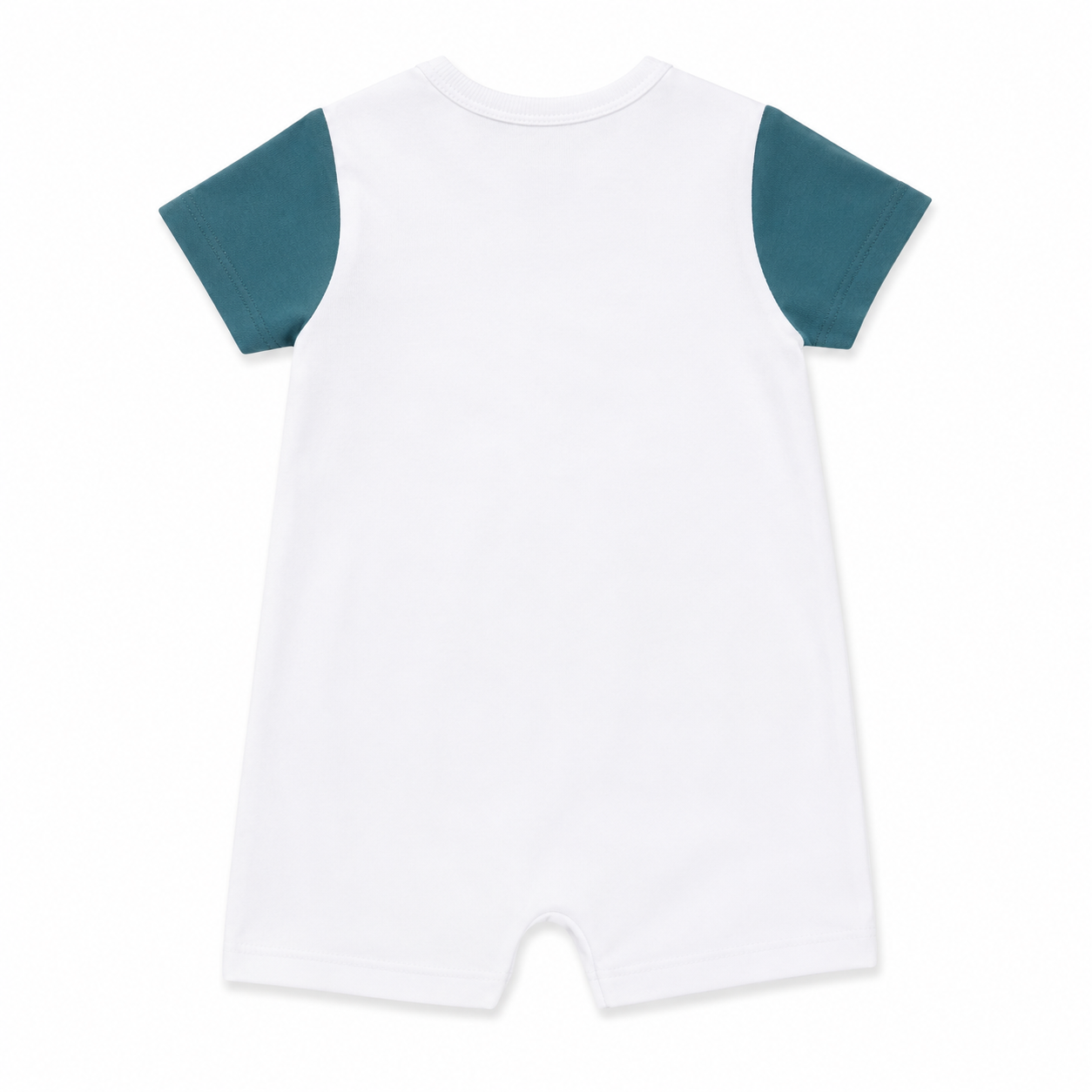 White and Green Frog Romper
