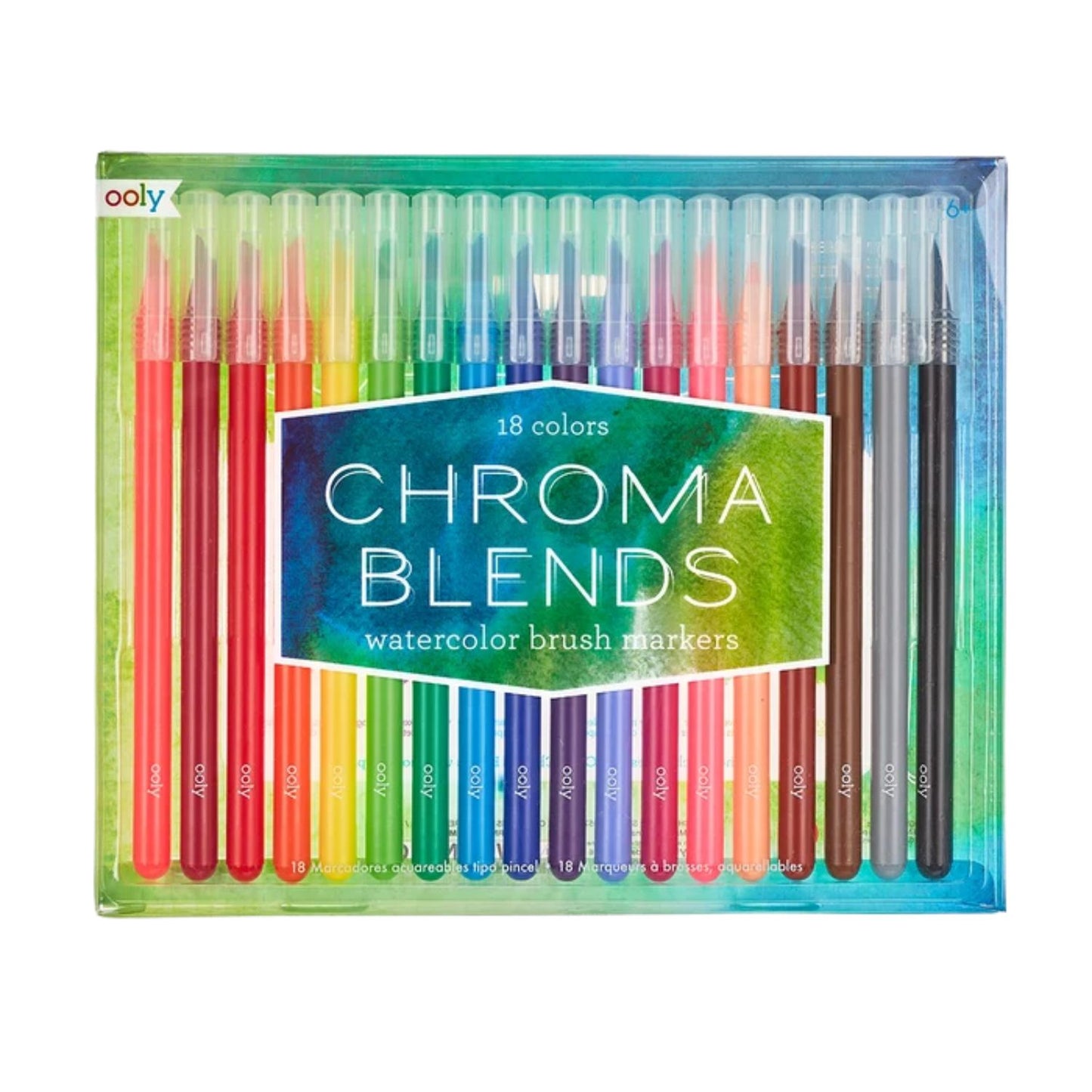 Watercolor brush markers for creative painting