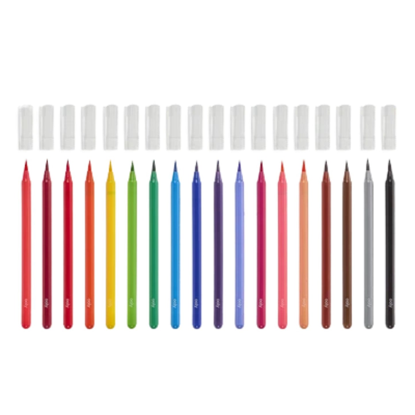 Watercolor brush markers for creative painting
