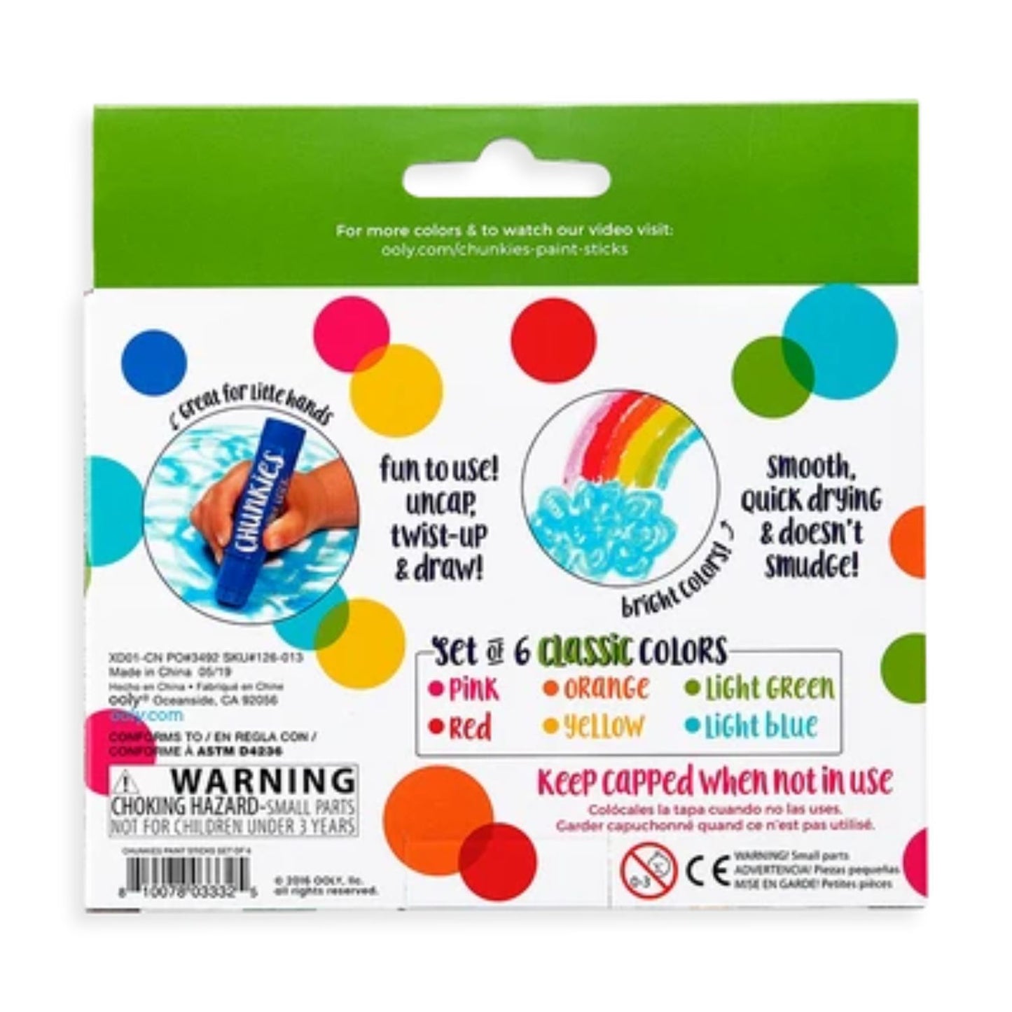 Mess-free paint sticks for easy creativity