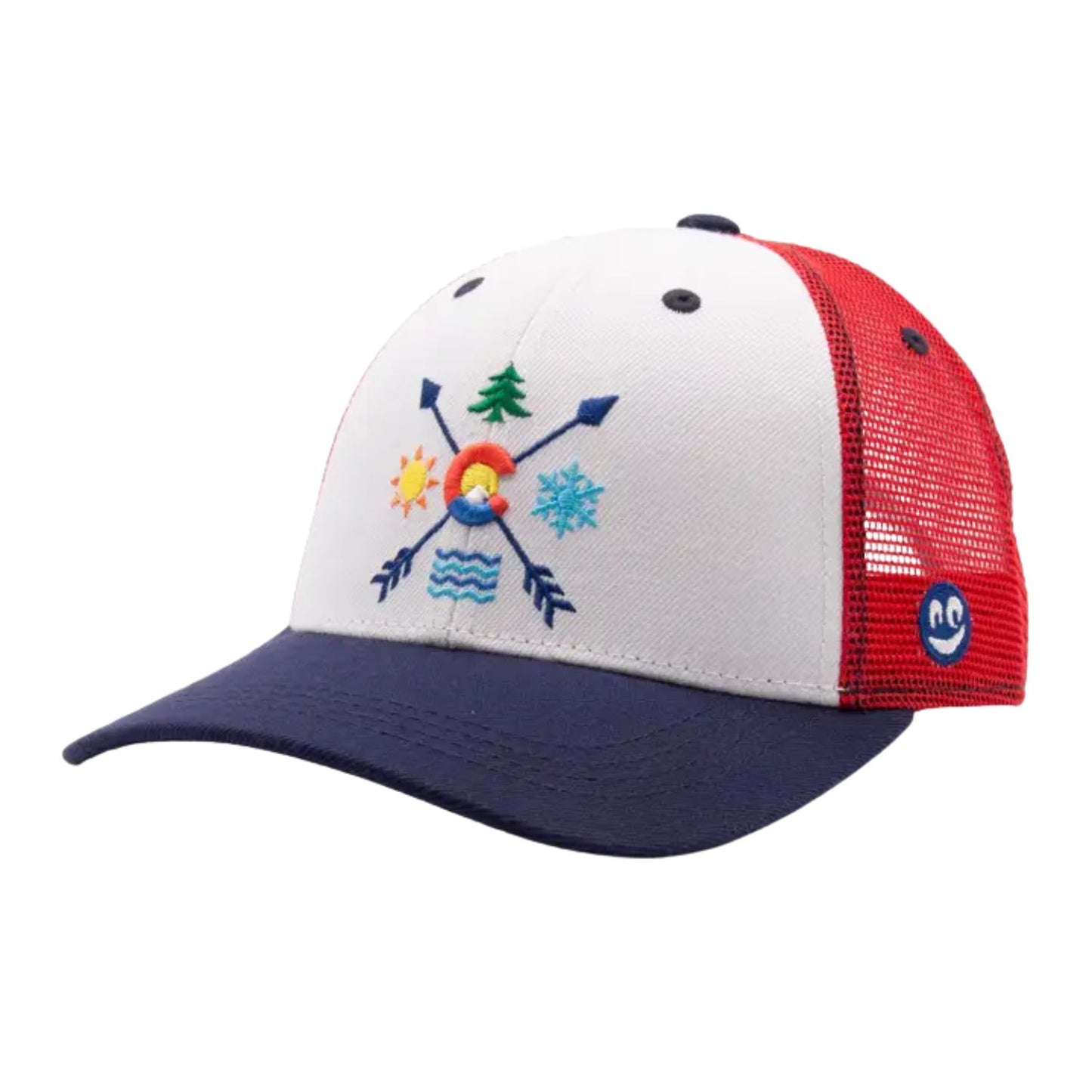 Kids Colorado curved bill hat for year-round wear