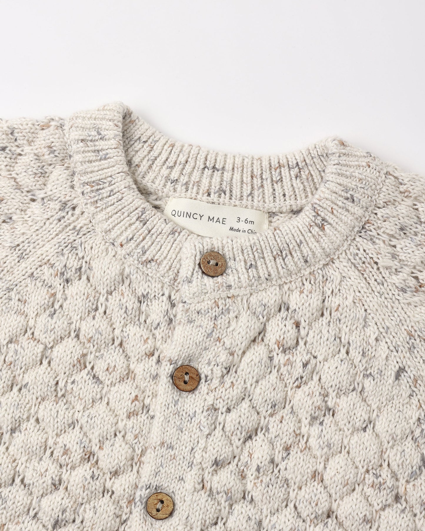 Confetti Bubble Knit Cardigan - detail close-up