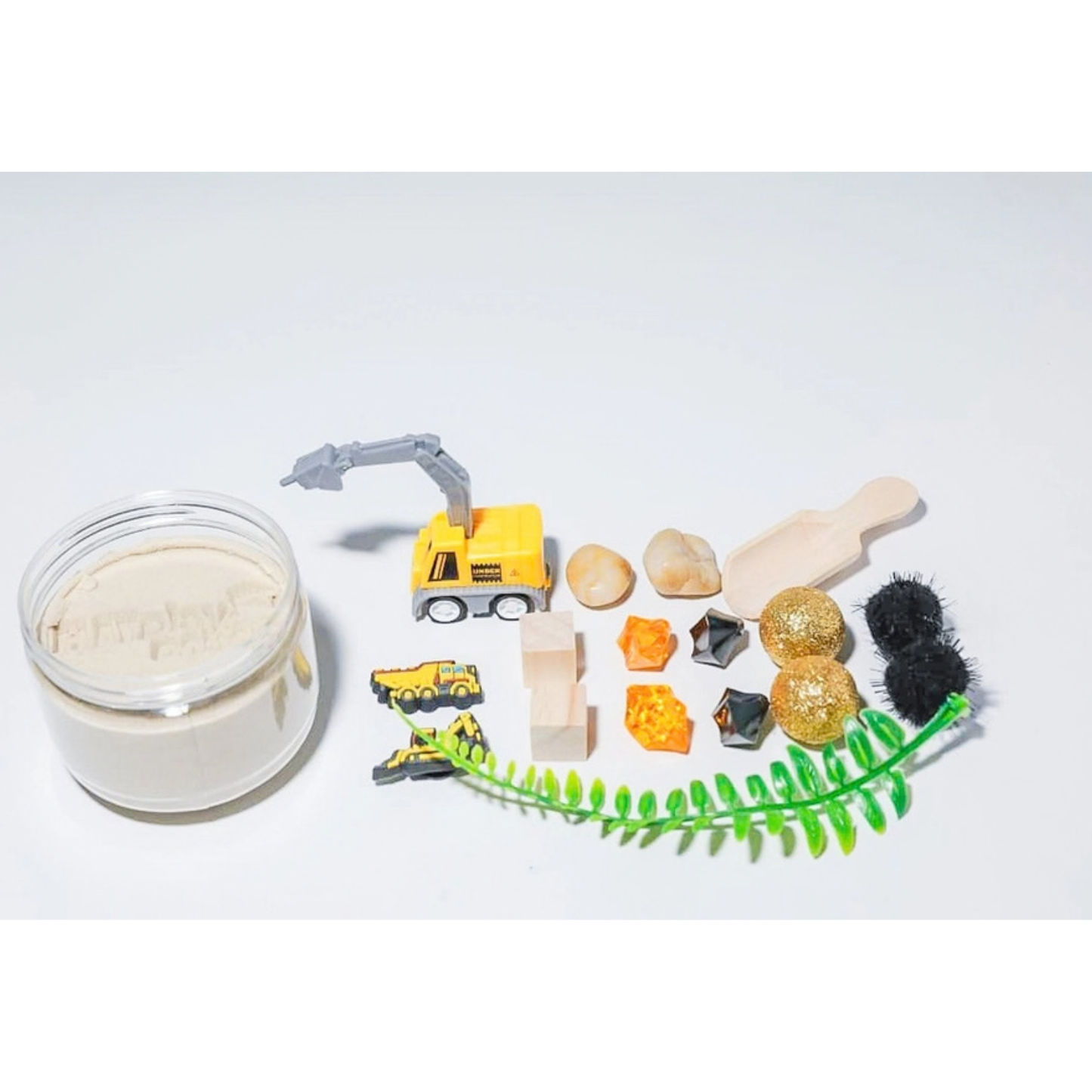 Construction Fun Sand Jar with Sensory Sand and Toys
