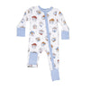 Baby romper with cowboy character pattern 