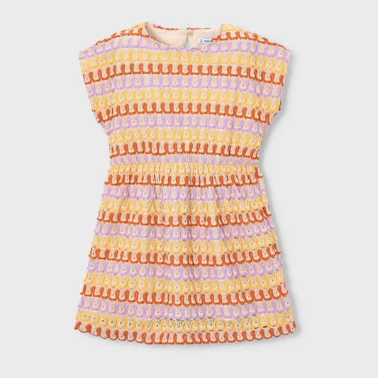 Colorful striped sleeveless dress 