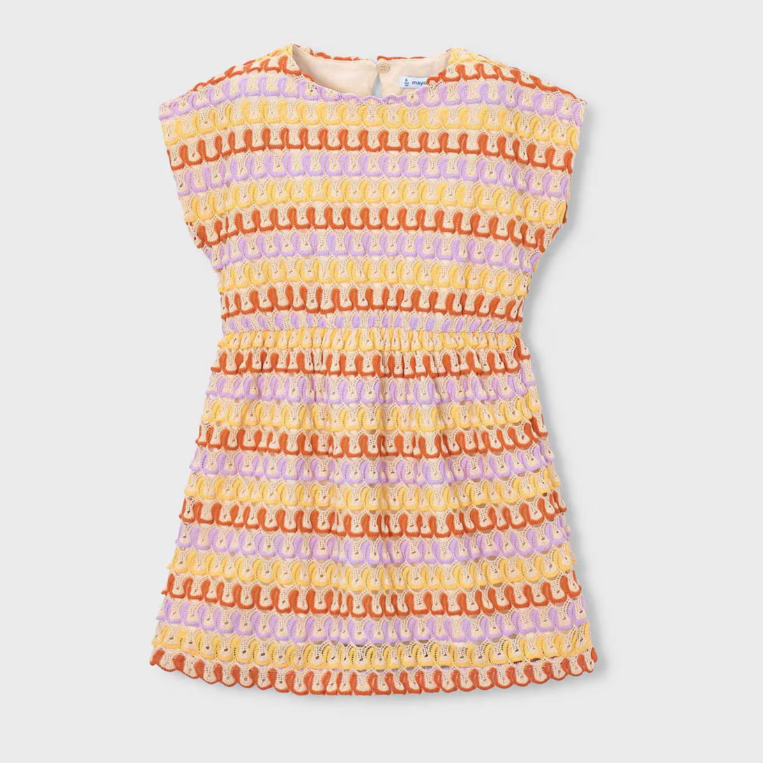Colorful striped sleeveless dress 