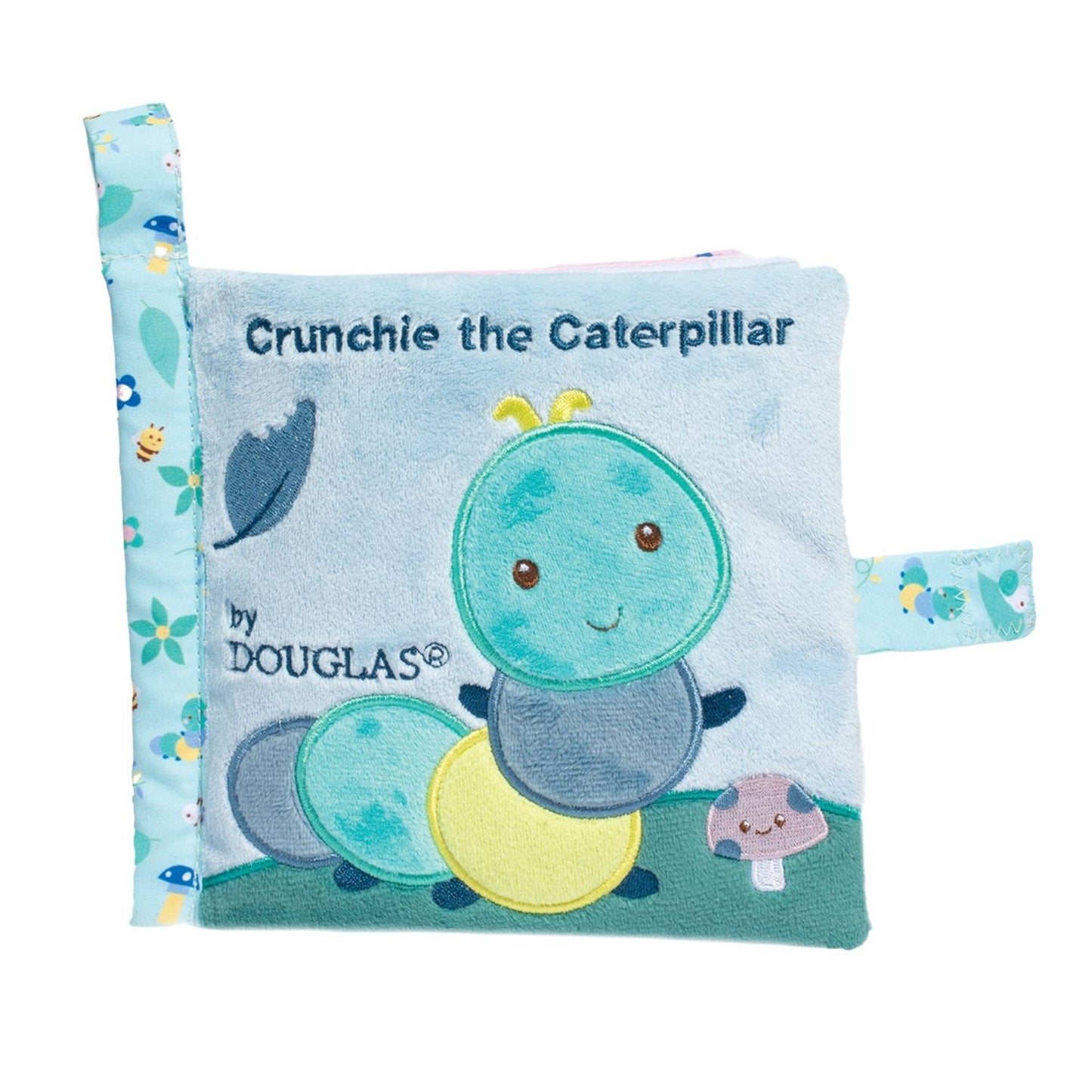 Soft caterpillar activity book with sensory details
