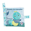 Soft caterpillar activity book with sensory details