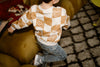 Mustard Check Sweatshirt