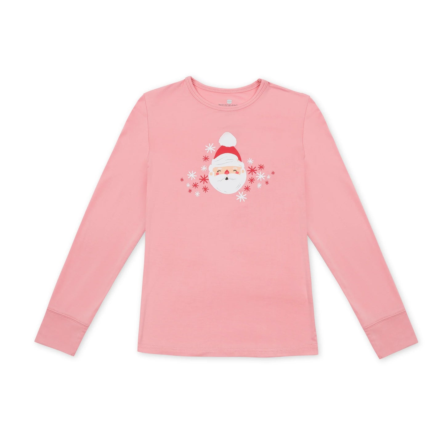 Pink Santa Pajama Top