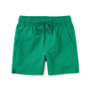 Green shorts on a white background