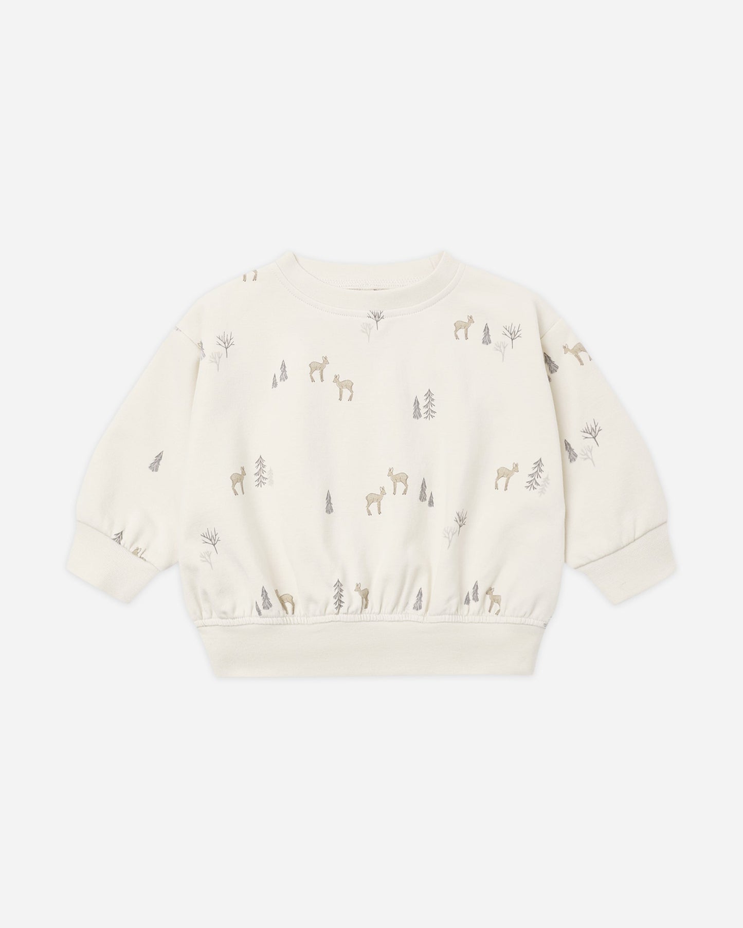 Deer Sweatshirt - flat lay