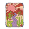 Calming trace-and-color activity pad with markers