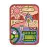 Calming trace-and-color activity pad with markers