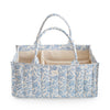 Blue Flower Diaper Caddy