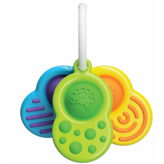 Three Textured Dimpl Sensory Toys with Key Ring