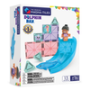 Colorful magnetic building set with dolphin and surfer